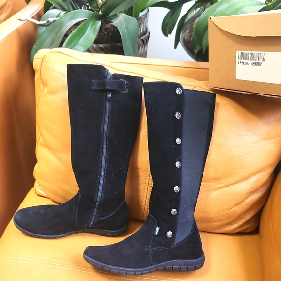 Venettini Simba2 Childrens Black Suede Boot - Picture 1 of 10